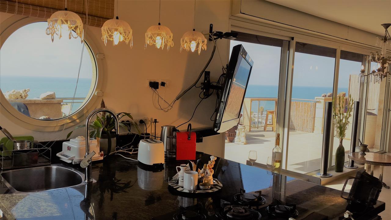 Appartement Jaffa Family Penthouse, Sea Front , 3Br, 2Ba, à Tel-Aviv Extérieur photo